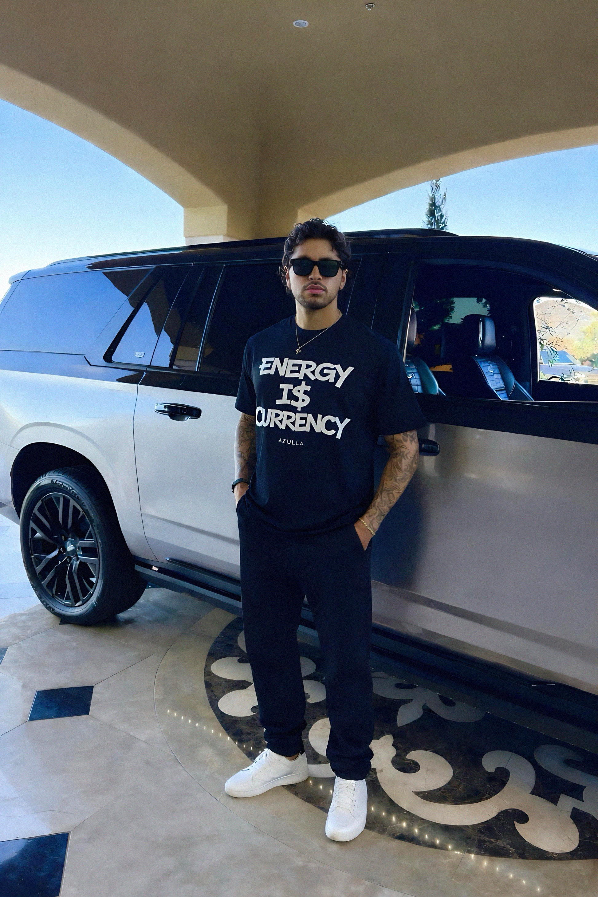 AZULLA Energy Is Currency Tee – Luxury Streetwear Statement T-Shirt