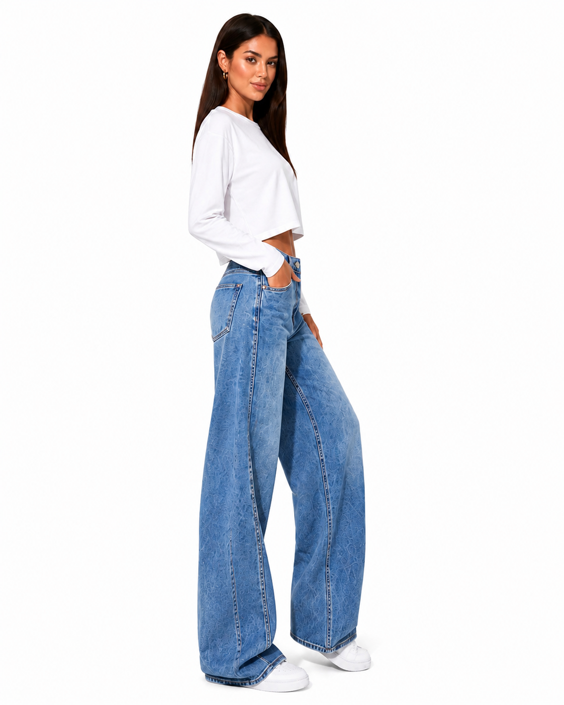 Azulla Classic Cropped Long Sleeve