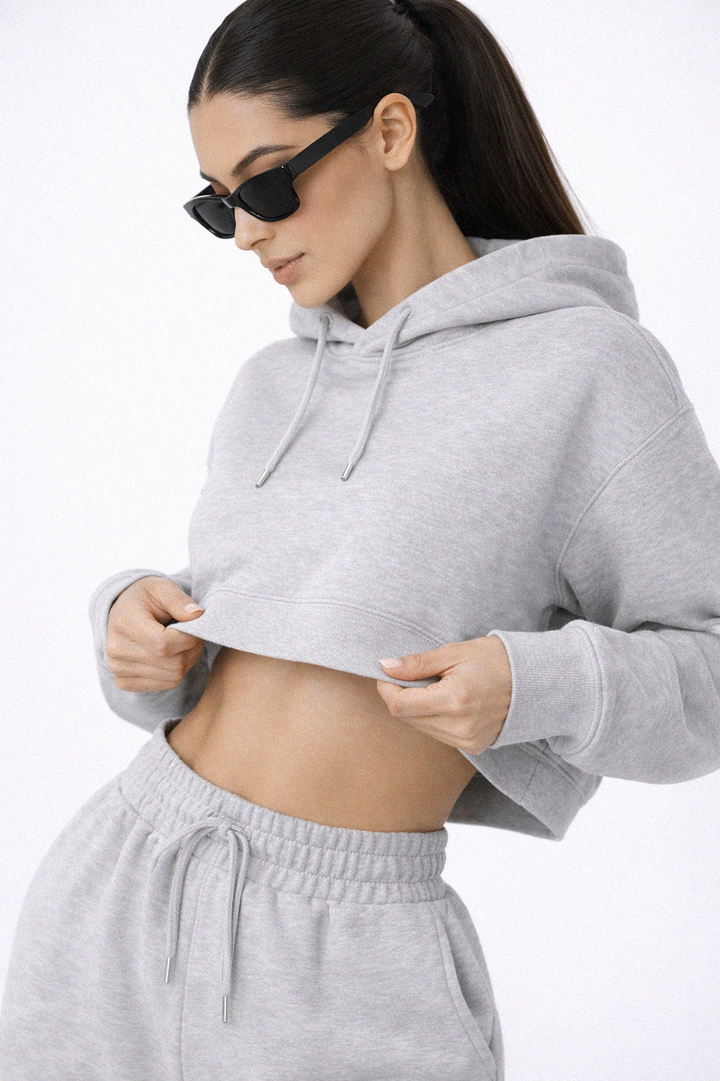 Azulla Essential Cropped Hoodie
