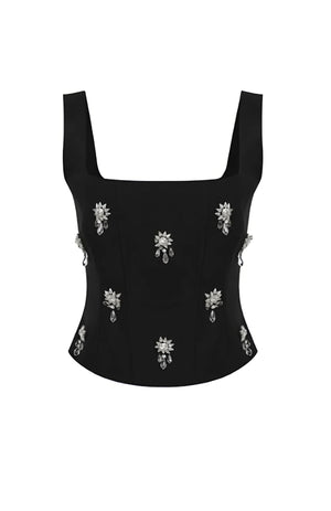 Azulla Embellished corset top