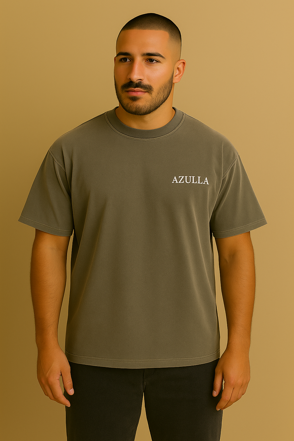 Azulla Signature Heavy Tee Faded Grey