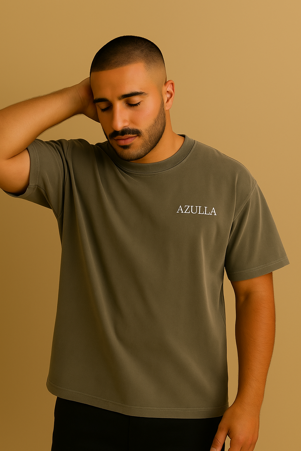 Azulla Signature Heavy Tee Faded Grey